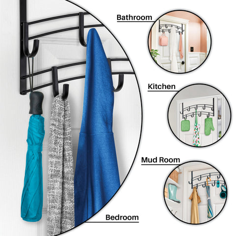 LYNK Professional Home soft foam padding protects doors while adding hanging space.