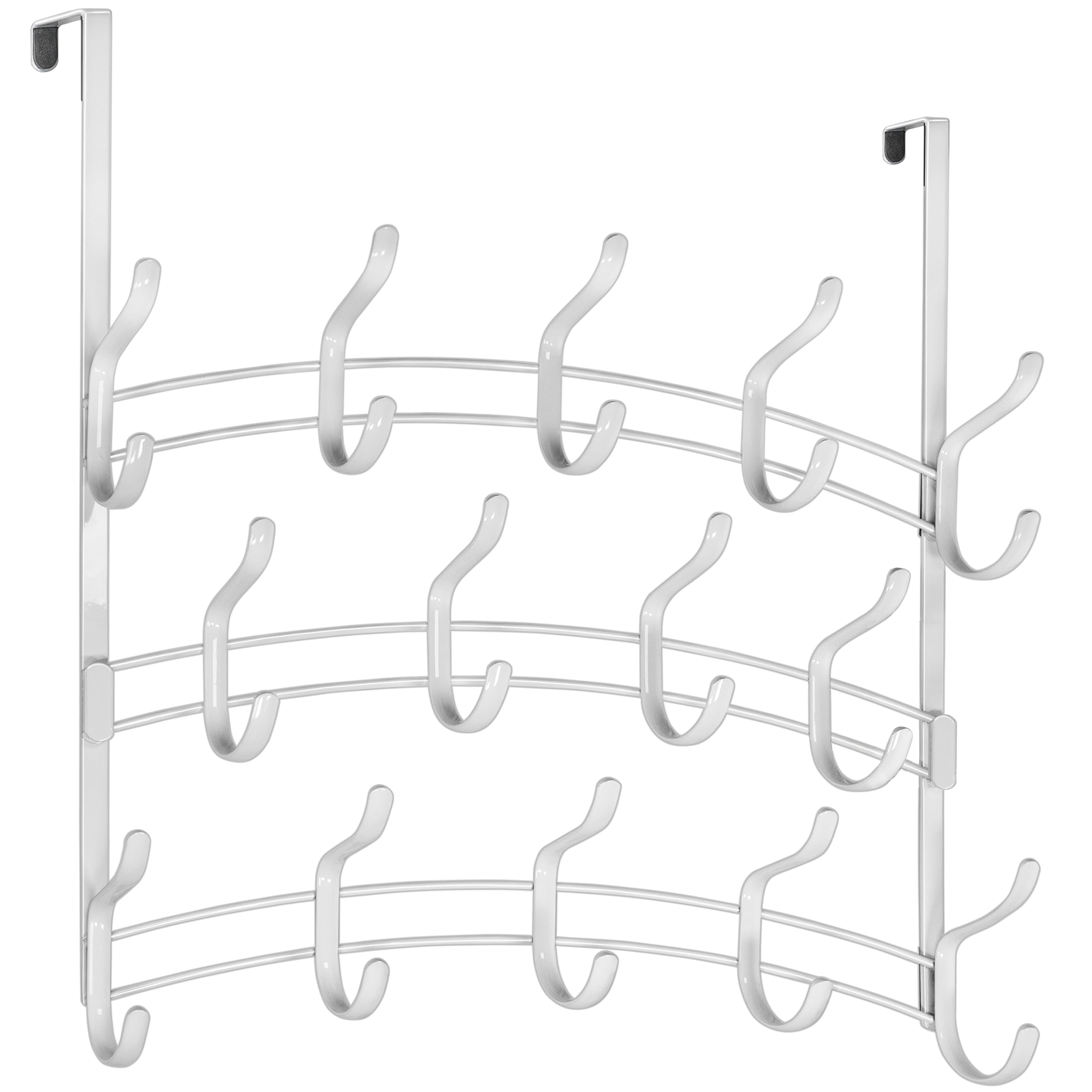 LYNK Professional Home three-tier storage enhances door organization for towels and coats.