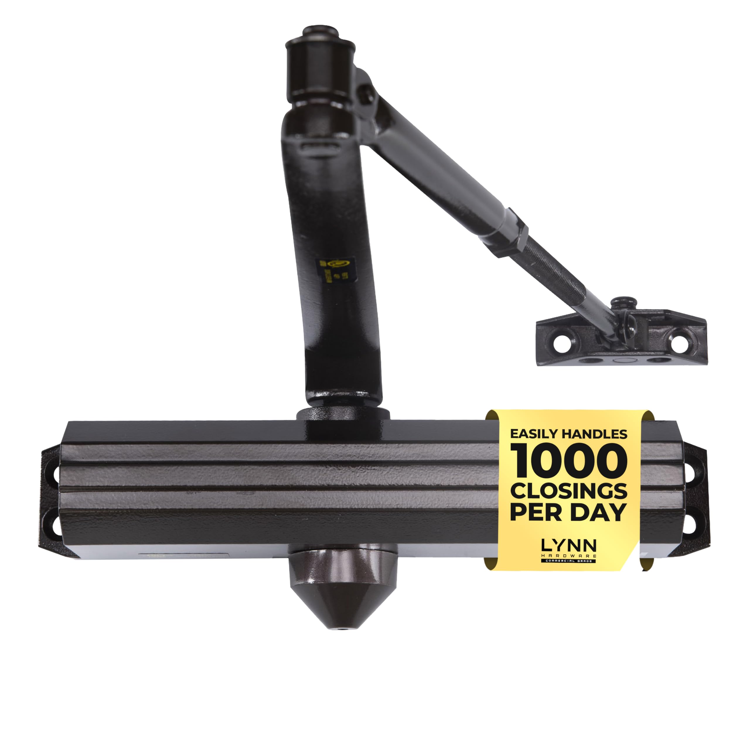 LYNN HARDWARE DC7016 dark bronze body highlights durable construction for high-traffic doors.