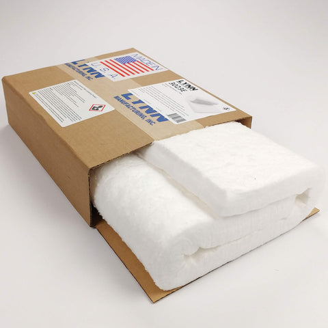 Lynn Manufacturing ceramic fiber blanket cutting demonstrates easy shaping for tight spaces.