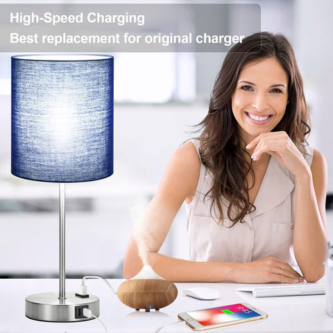 Lynnoland nightstand lamps suit bedrooms, living rooms, and nurseries.