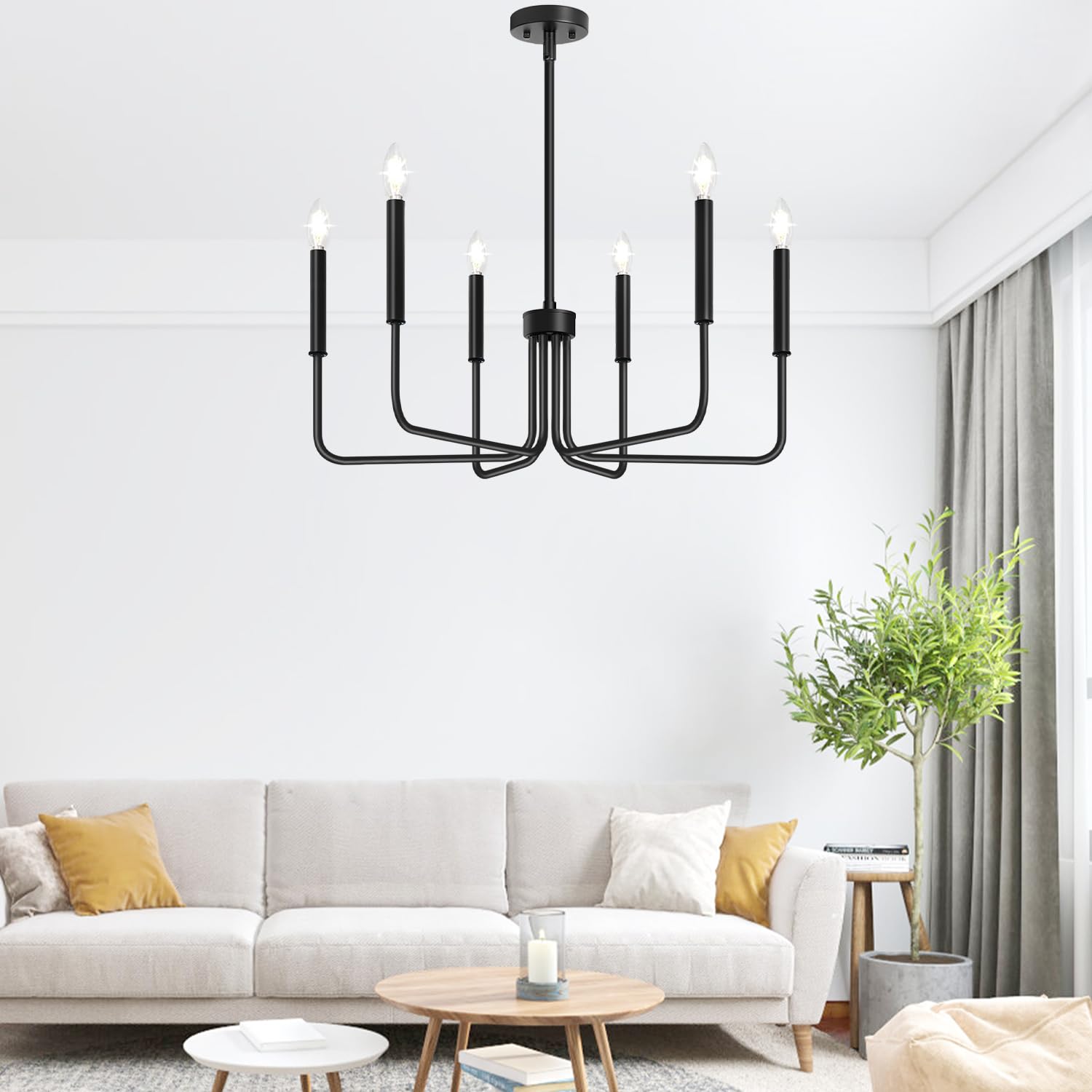 Lynnoland living room chandelier creates a standout focal point in your space.