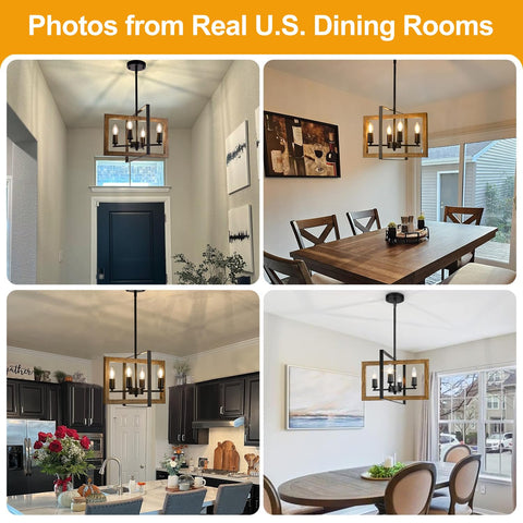 Lynnoland walnut wood grain detail enhances cozy kitchen lighting