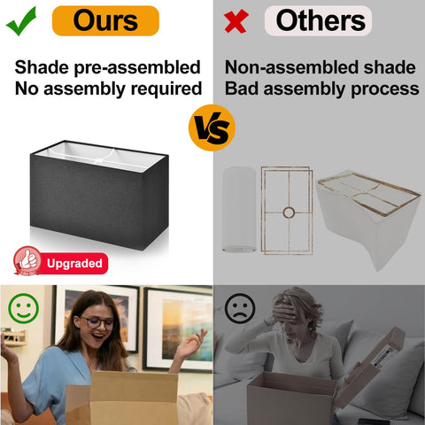 Lynnoland included 2700K LED bulbs deliver warm, comfortable illumination