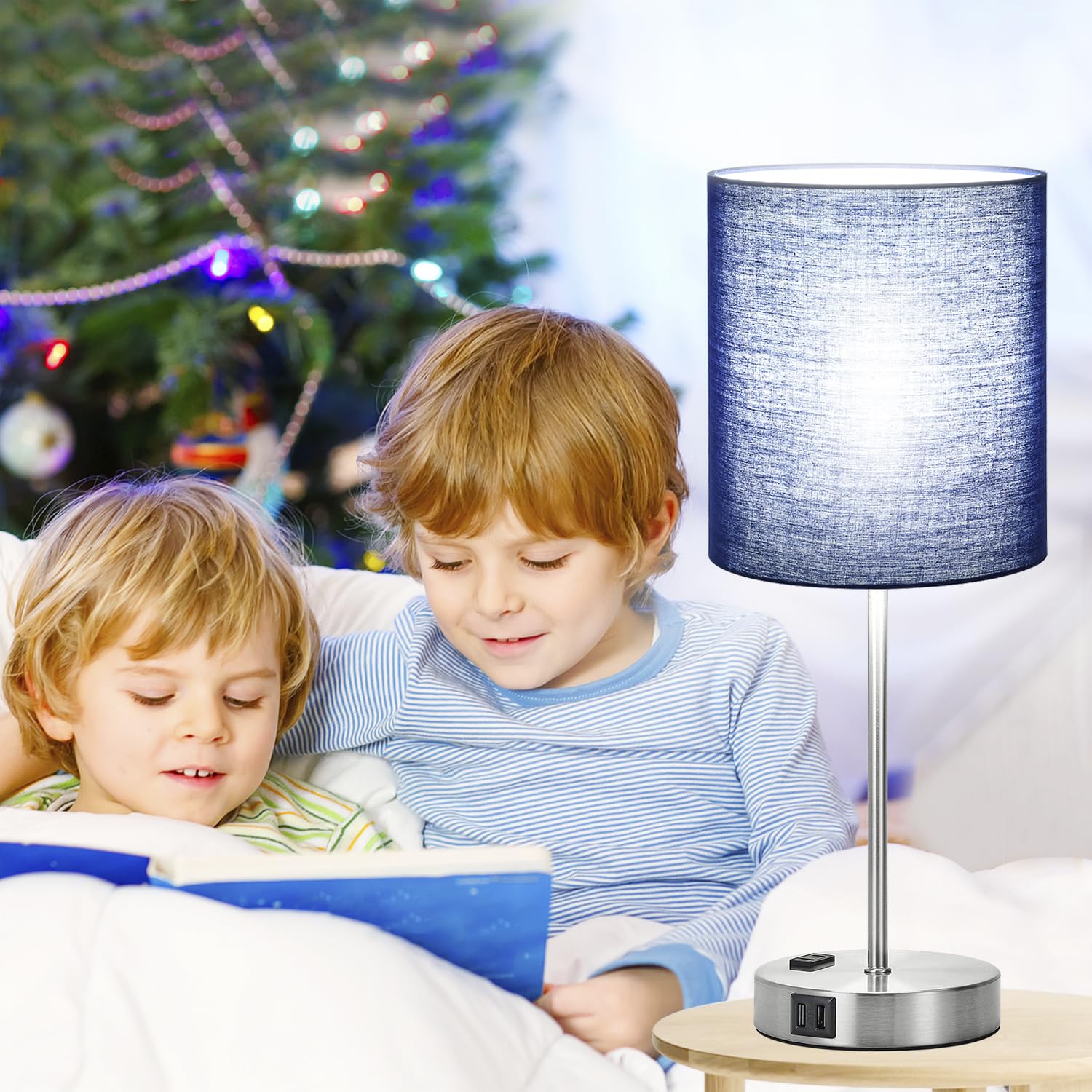 Lynnoland included 6W LED bulbs provide bright daylight at 5000K.