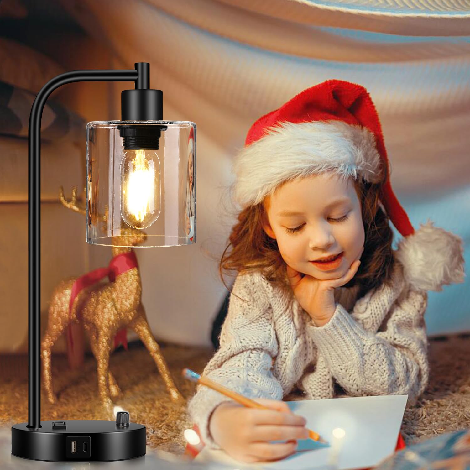 Lynnoland versatile lamps suit bedroom, desk, or living room.