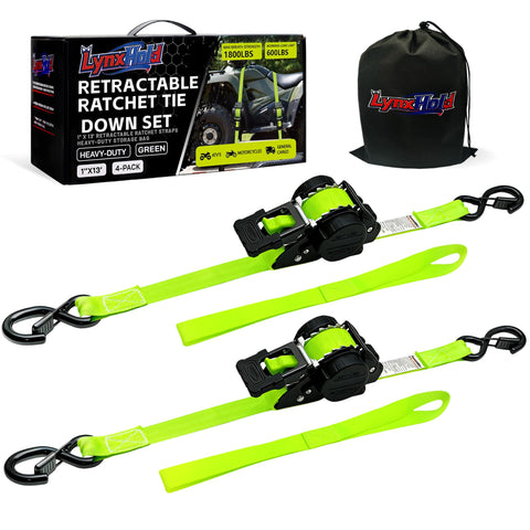 LynxHold retractable strap extended for heavy-duty tie-downs