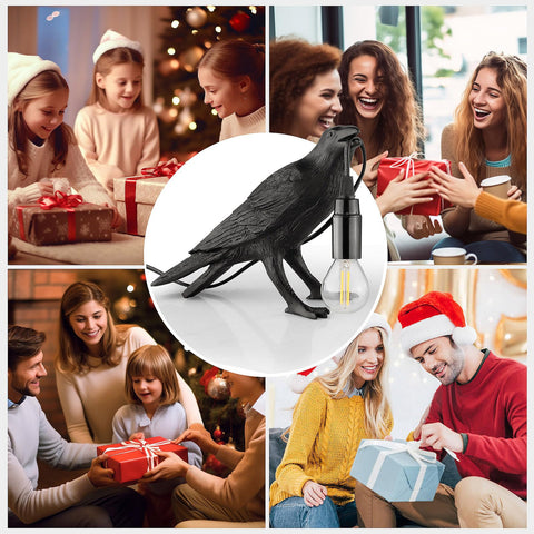 LYOOWNG Holiday gift crow lamp enhances seasonal home decor