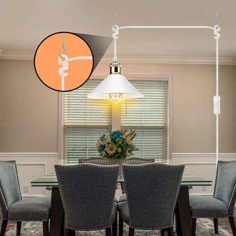 LYOOWNG pendant with copper wire 13ft cord for flexible placement