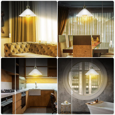 Small white LYOOWNG plug-in pendant light suitable for compact spaces
