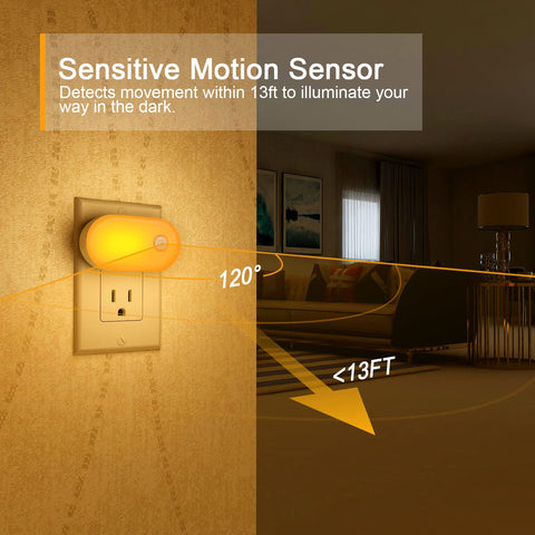 Lyridz Amber Night Light offers customizable brightness for mood lighting.