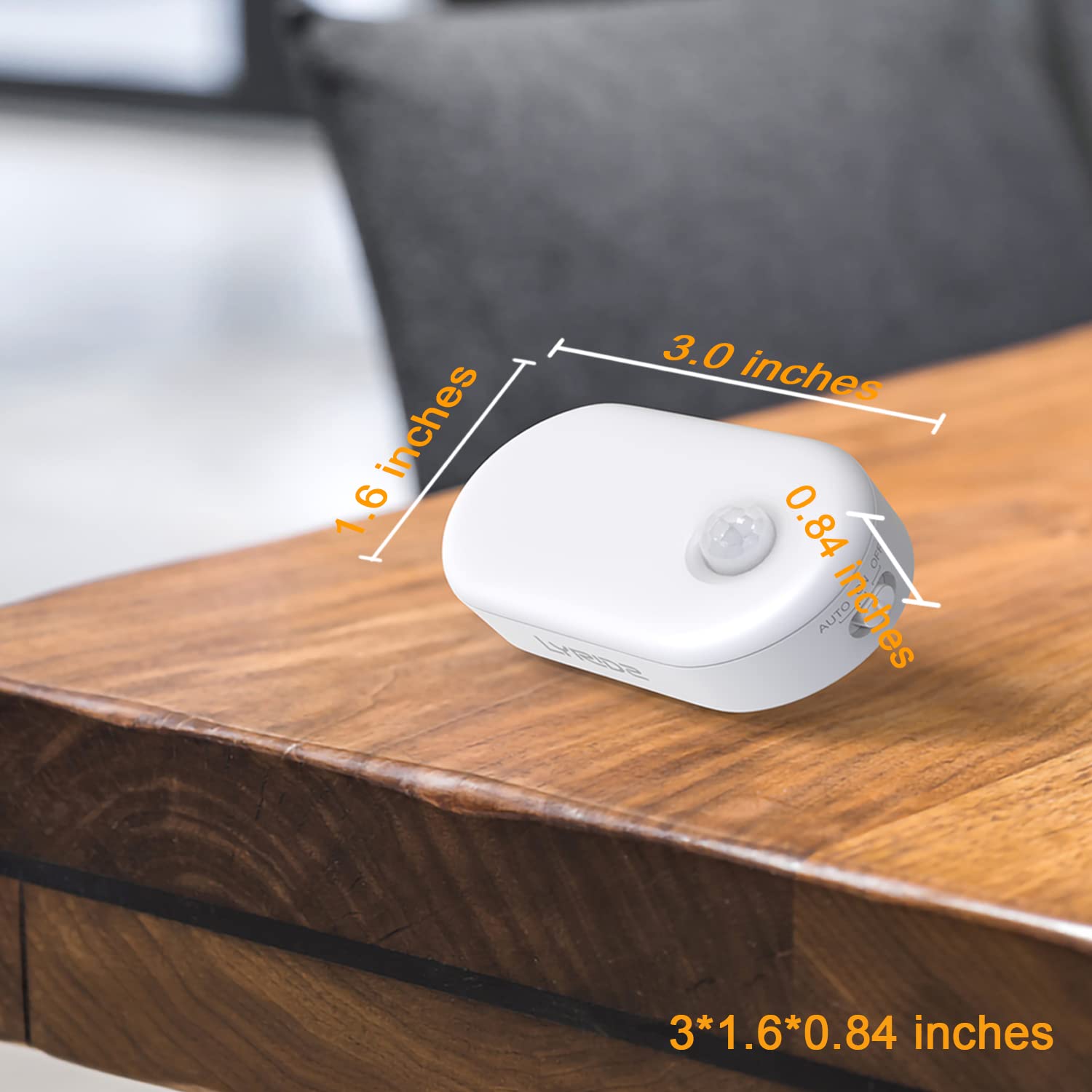 Lyridz Amber Night Light ideal for nursery and kids rooms with soft amber glow.