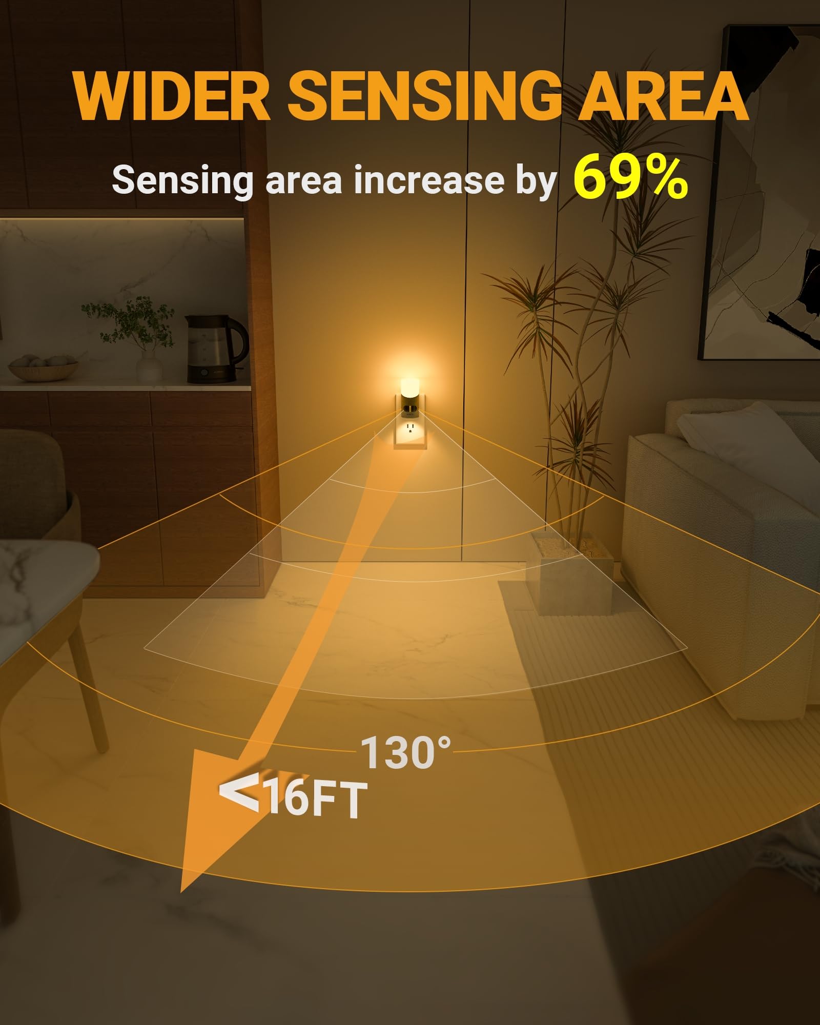 Memory function preserves the last brightness setting for convenience.
