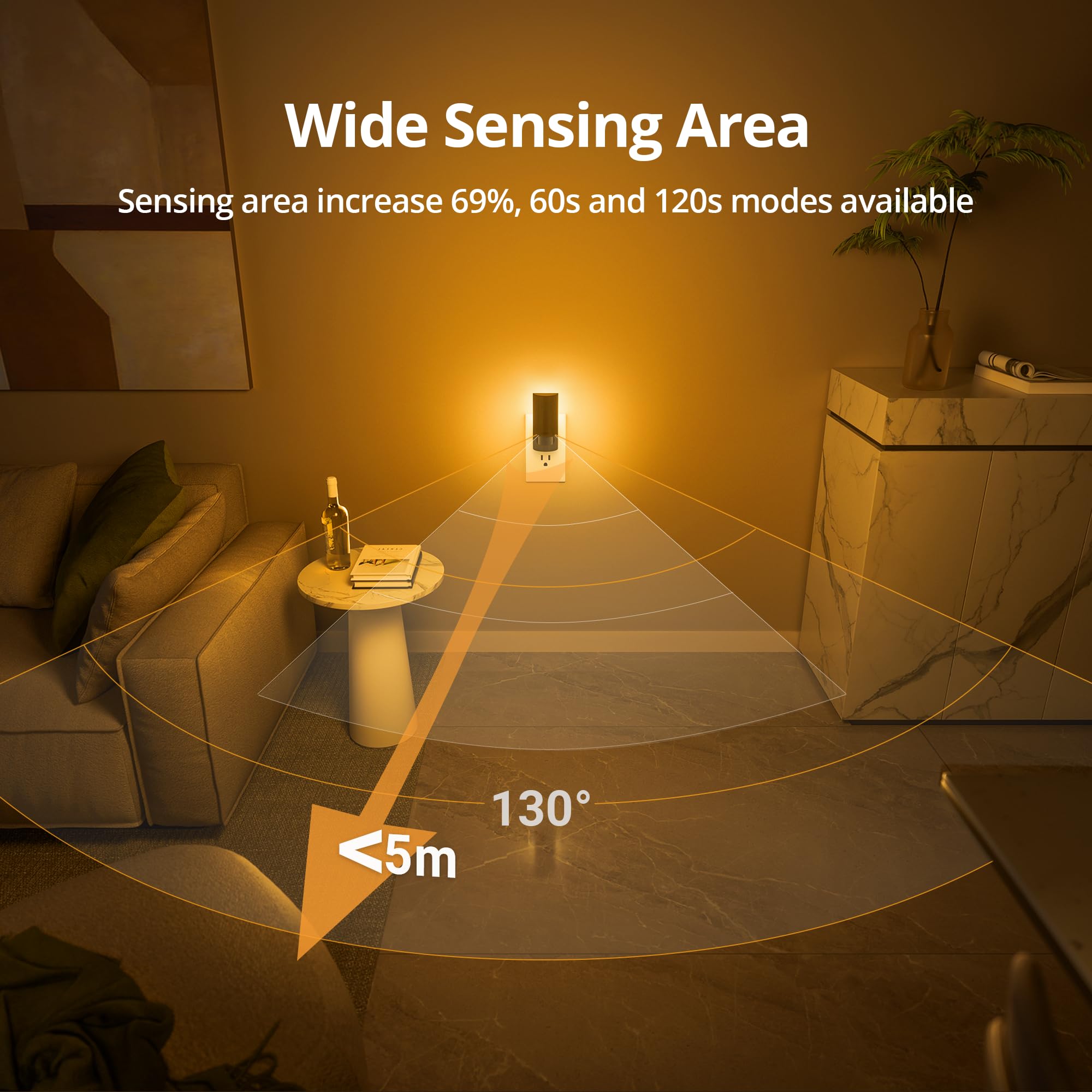 Lyridz dimmable night light offers 0-150 lumens for adjustable ambience