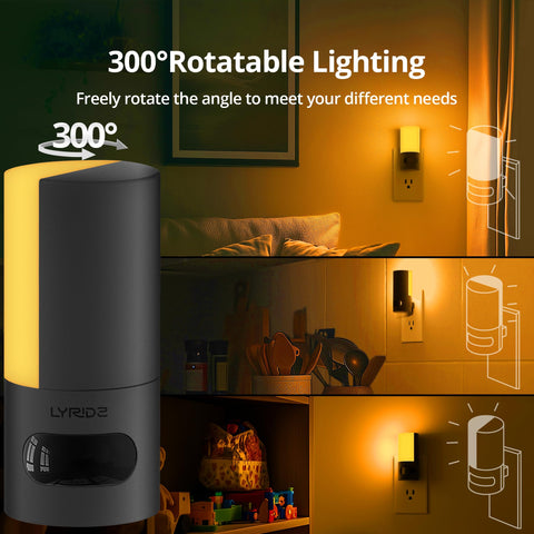 Lyridz motion sensor night light activates automatically in darkness for safe navigation