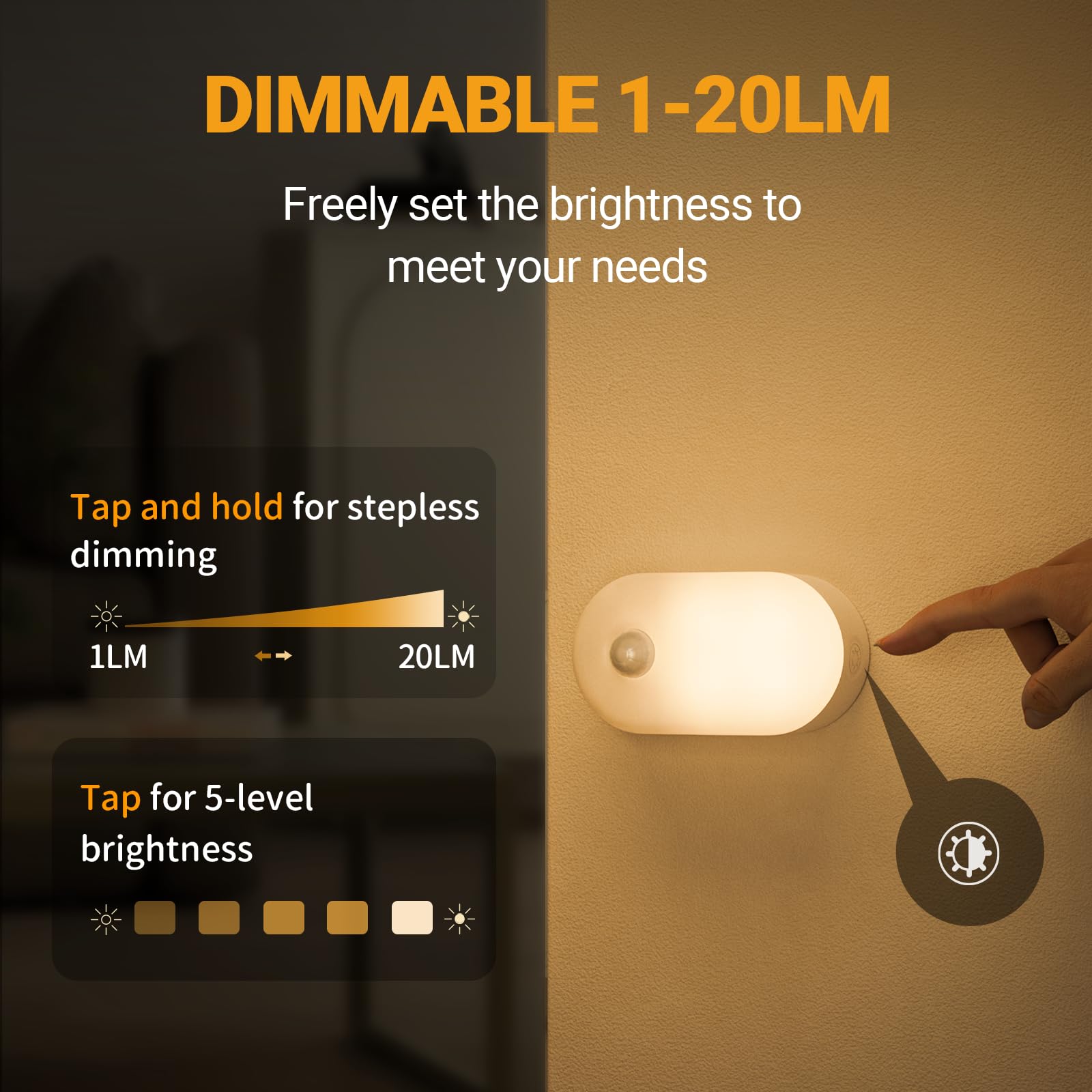 Lyridz compact night light designed for small spaces and discreet placement.