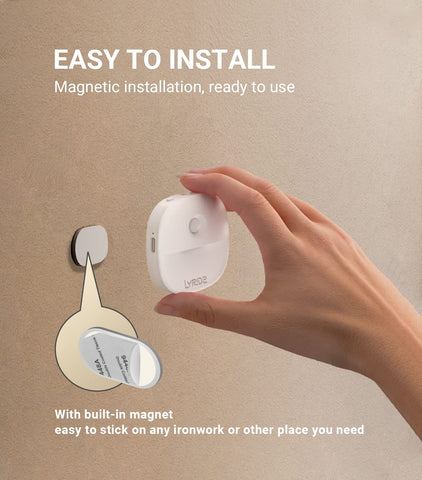 Lyridz smart amber night light provides subtle brightness for late-night routines.