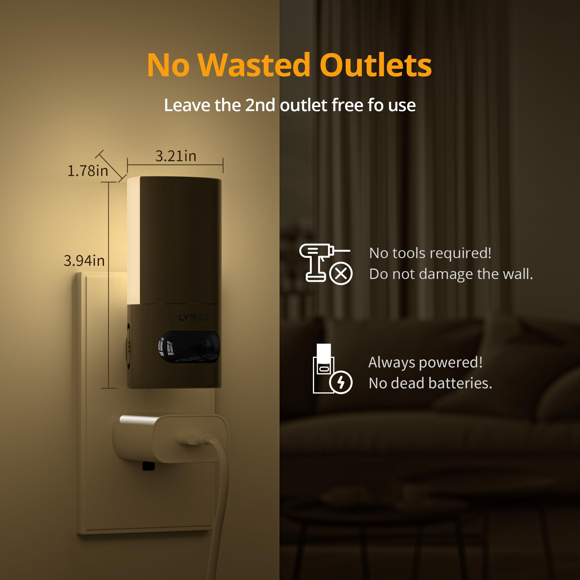 Lyridz memory brightness feature recalls last setting
