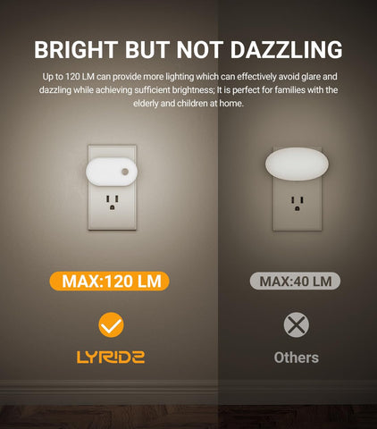 Lyridz memory function recalls last brightness setting.