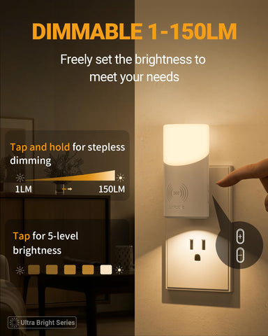 Lyridz plug-in night light auto-off after 60 seconds for energy savings
