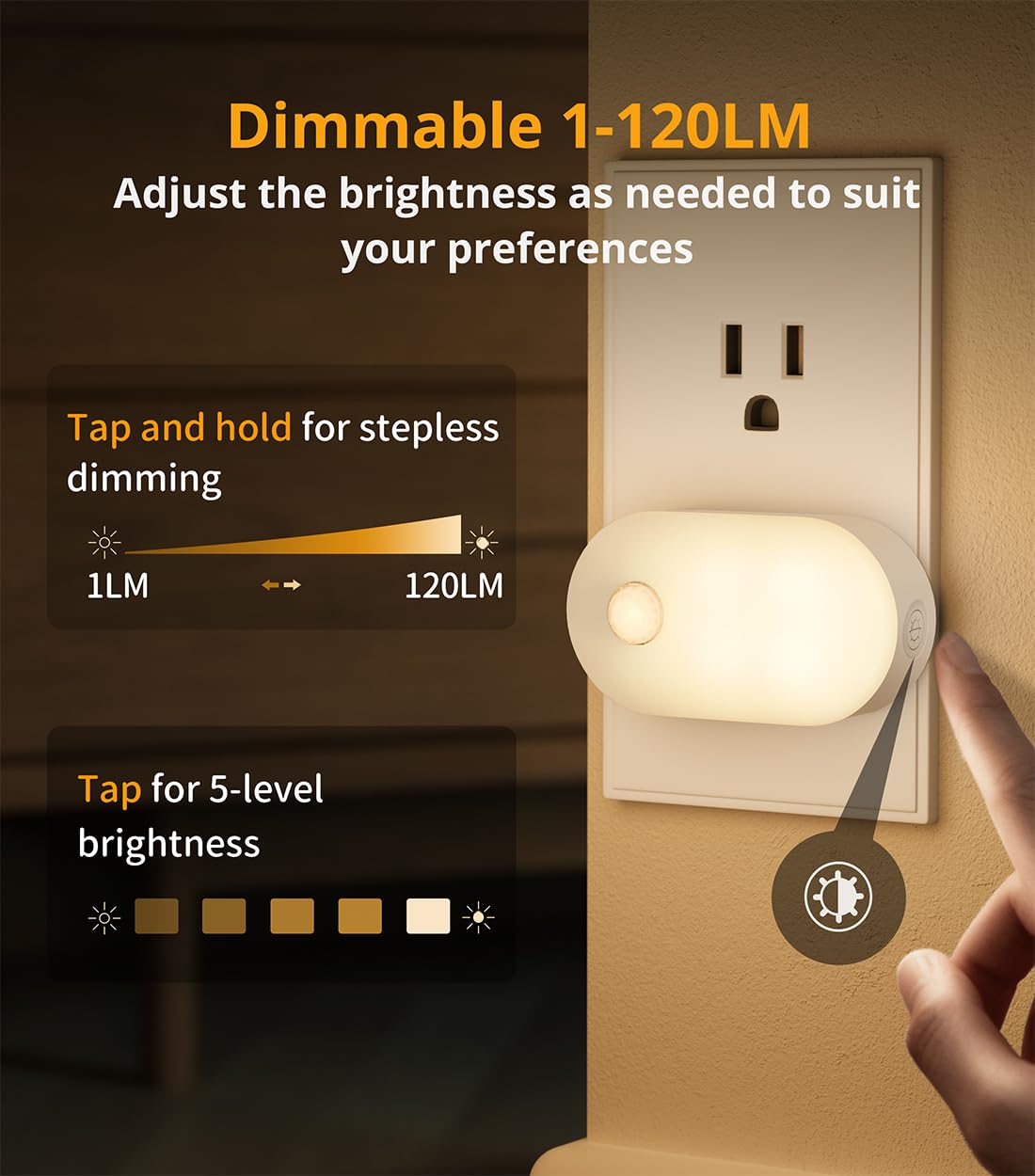 Lyridz brightness control panel for easy adjustment.
