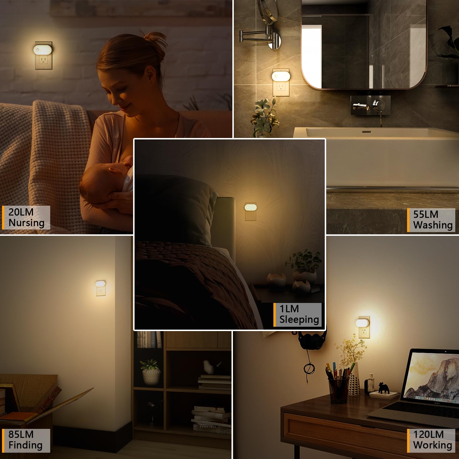Lyridz detects motion within 120 degrees for quick lighting.