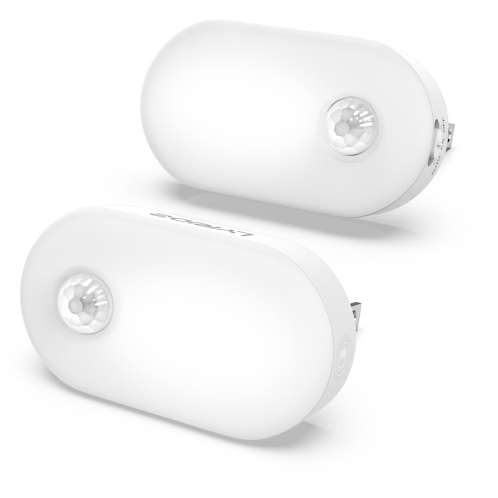 Lyridz plug-in night light with motion sensor delivers bright guidance in hallways