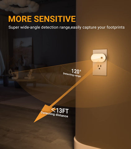 Lyridz night light in kitchen provides gentle warmth and visibility.