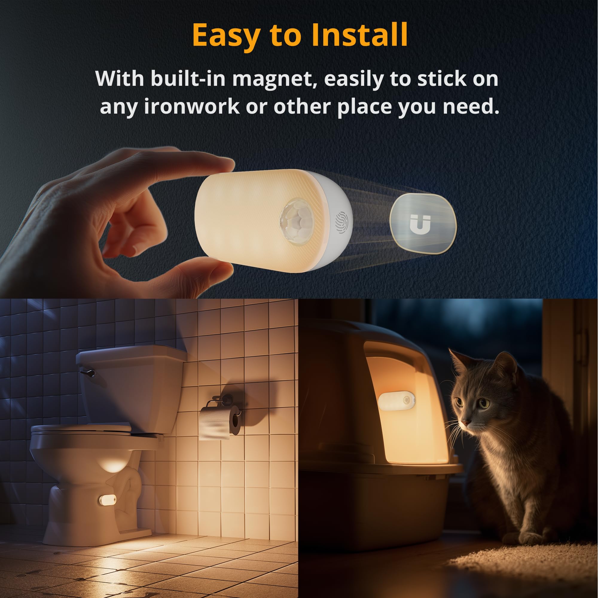 Lyridz dimmable night light from 2 to 80 lm for any space