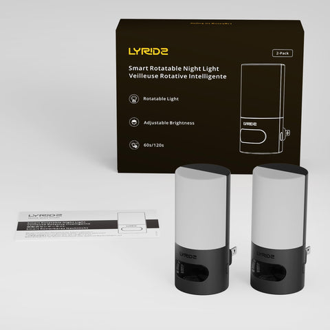 Lyridz compact plug-in light fits bathrooms, bedrooms, kitchens, and hallways