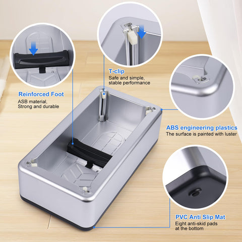 LyshiYi 30-capacity model holds 30 shoe covers for quick restocking.