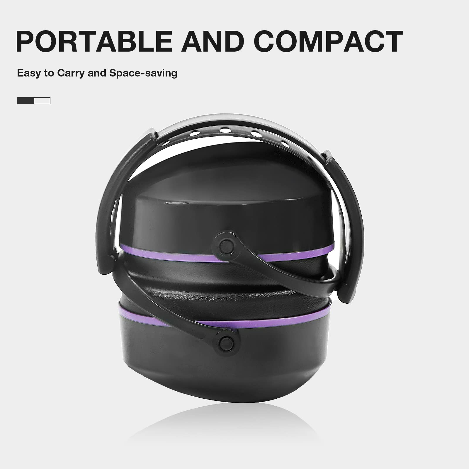 LYSIAN foldable safety ear muffs 31dB-noise-reduction shields against loud environments.