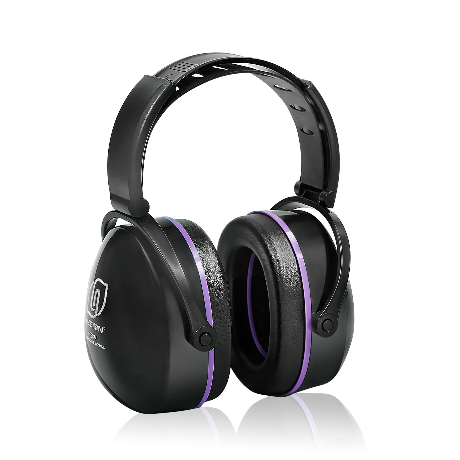 LYSIAN foldable safety ear muffs fold for compact storage, ideal for bags and toolboxes.