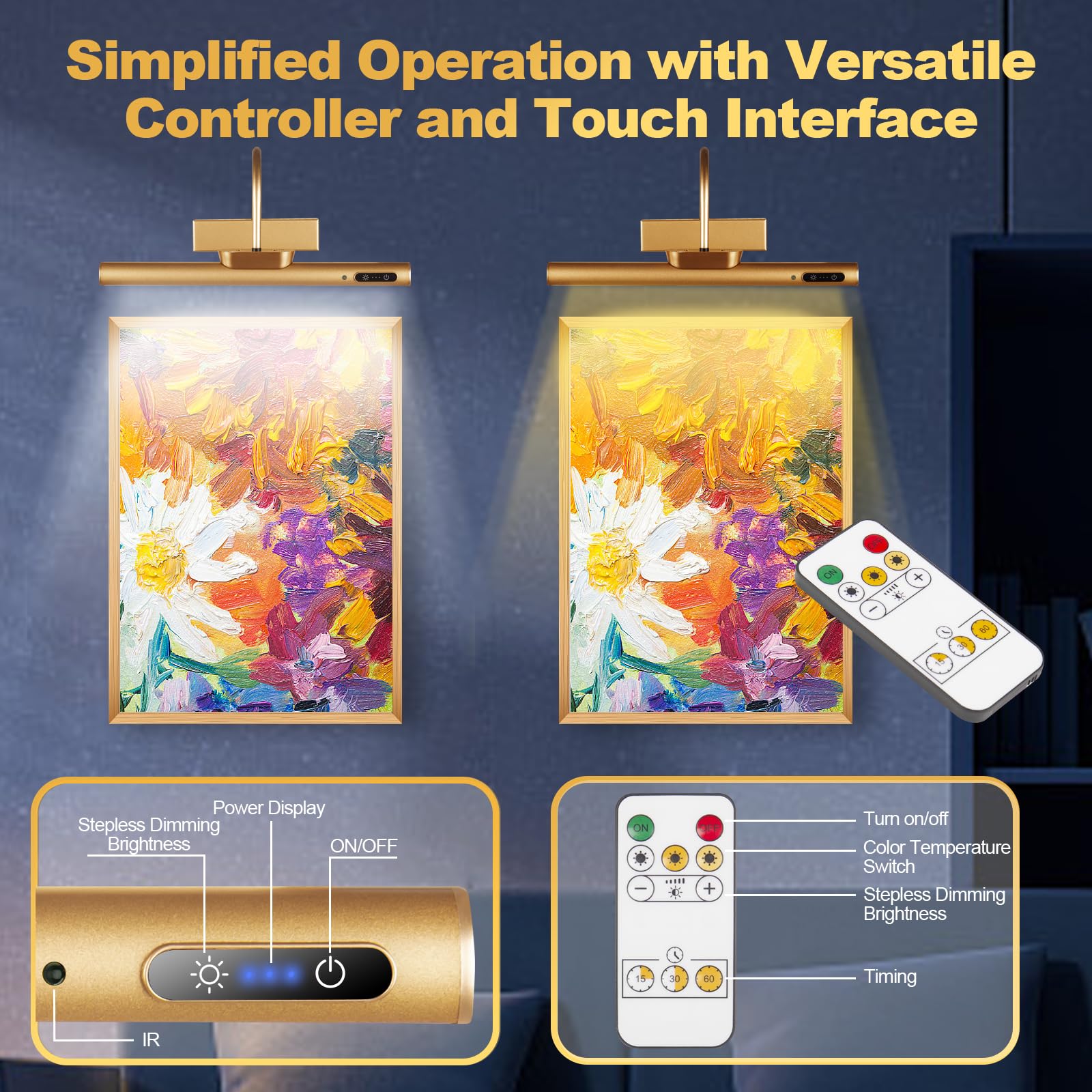 LYTARA color temperatures 3000K-4000K-6500K for mood-adjustable lighting