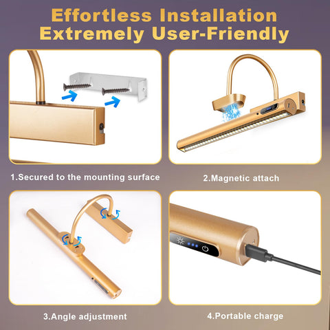 LYTARA durable gold metal construction complements modern interiors