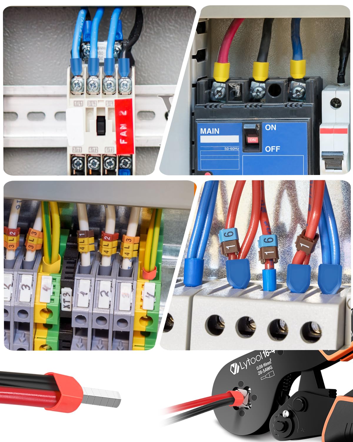 Lytool durable compartment case stores ferrules for fast access.