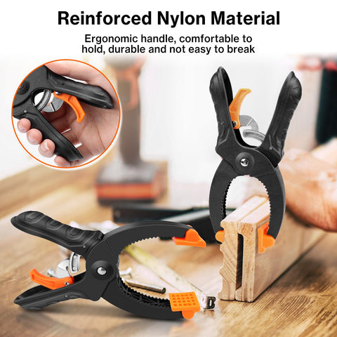 Lytool orange rotatable splint for adjustable contact with delicate surfaces.