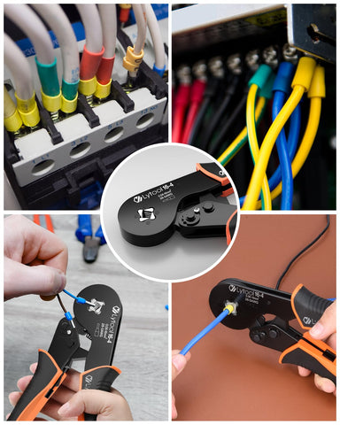 Lytool square jaw crimping close-up highlights strong, repeatable crimps.