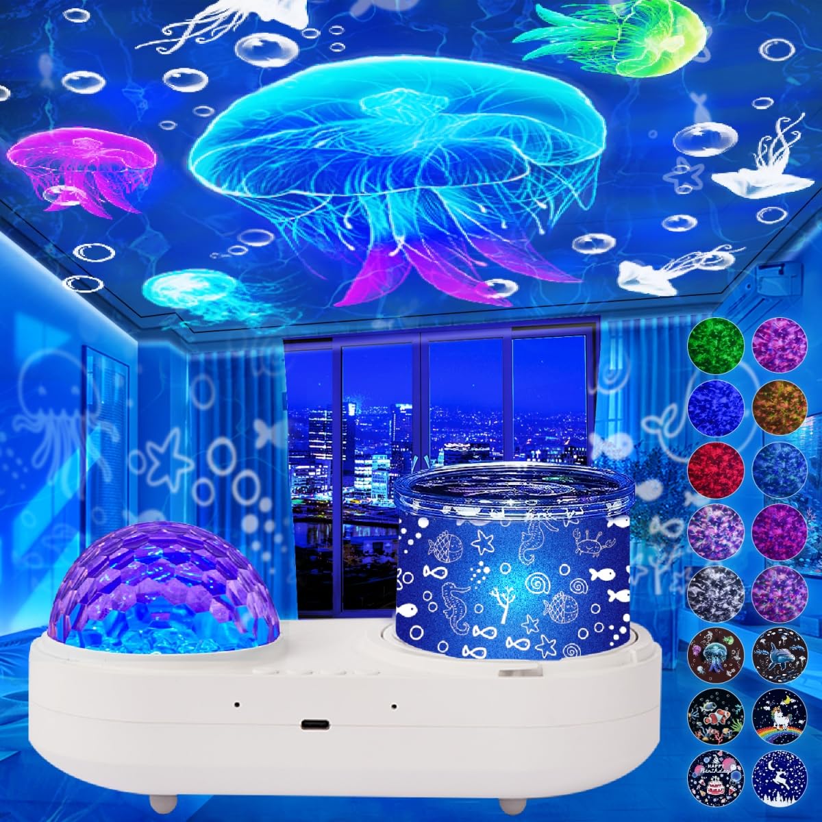 LytRdIt Ocean Wave Projector creates calming night ambiance with rotating waves for kids' rooms.