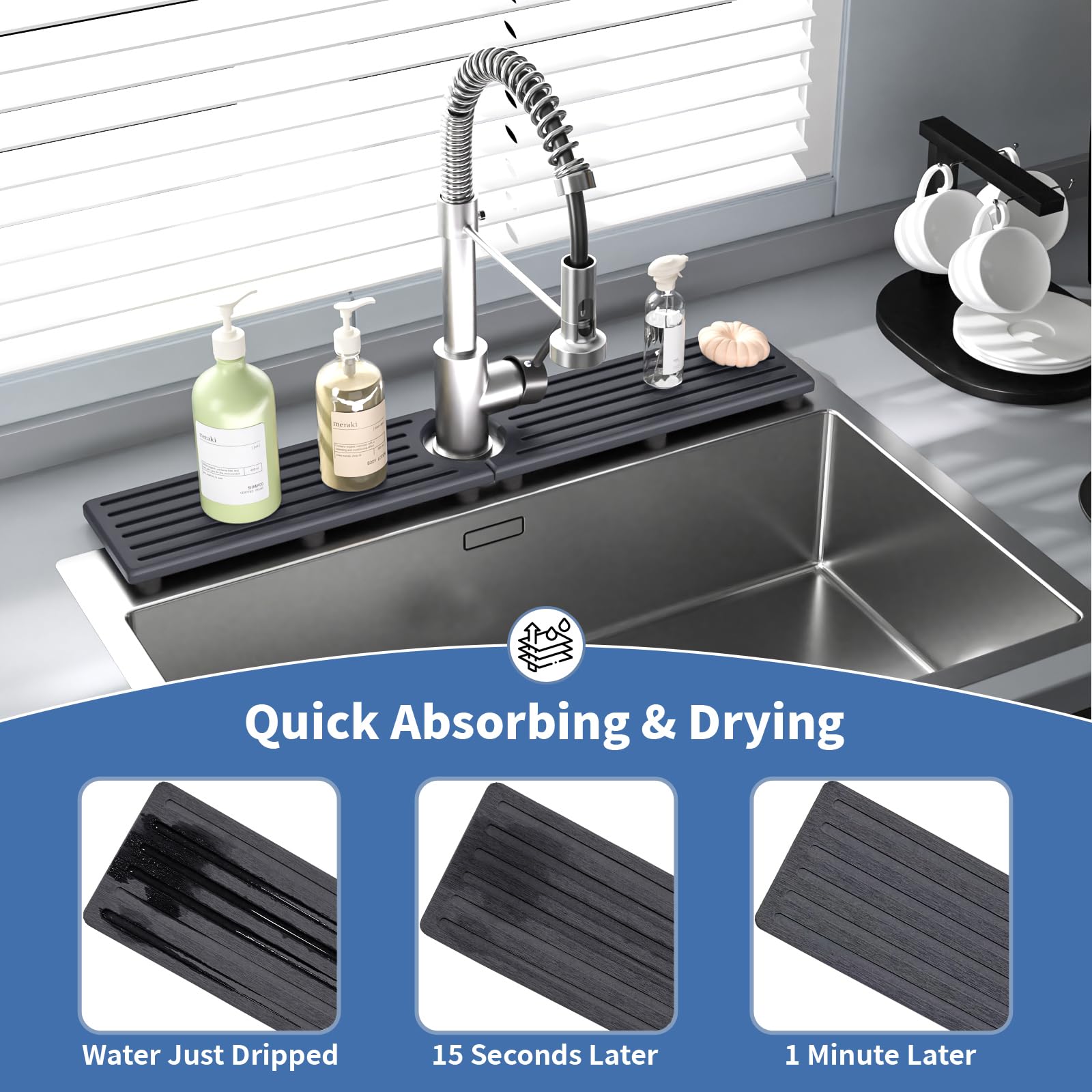 Lyxel countertop protection helps prevent scratches and stains.