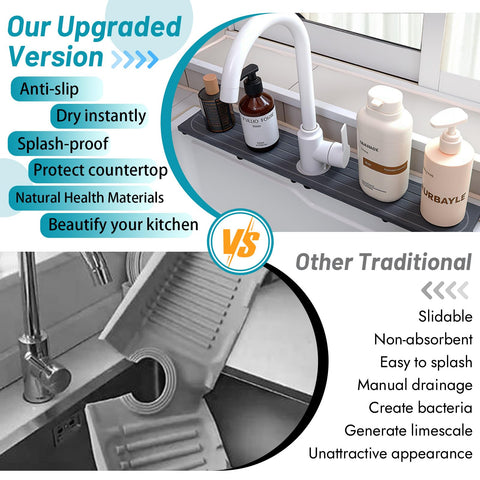 Lyxel quick-dry tray keeps hands dry after washing.