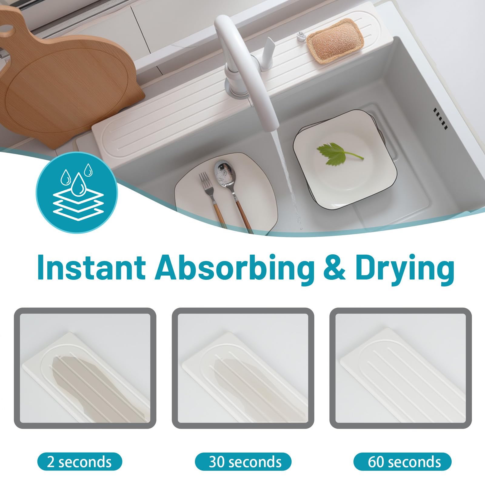 Lyxel silicone feet enhance grip and airflow to speed up drying