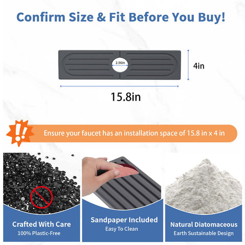 Lyxel silicone footpads provide anti-slip stability on wet countertops.
