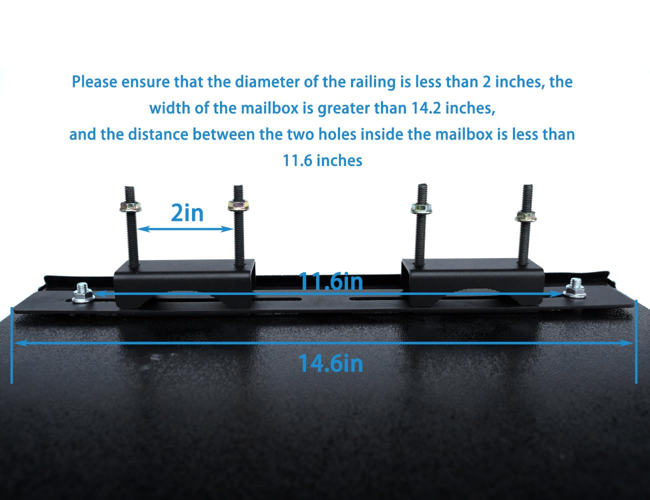LyySangshuo mailbox mounting bracket packaging includes screws for quick setup