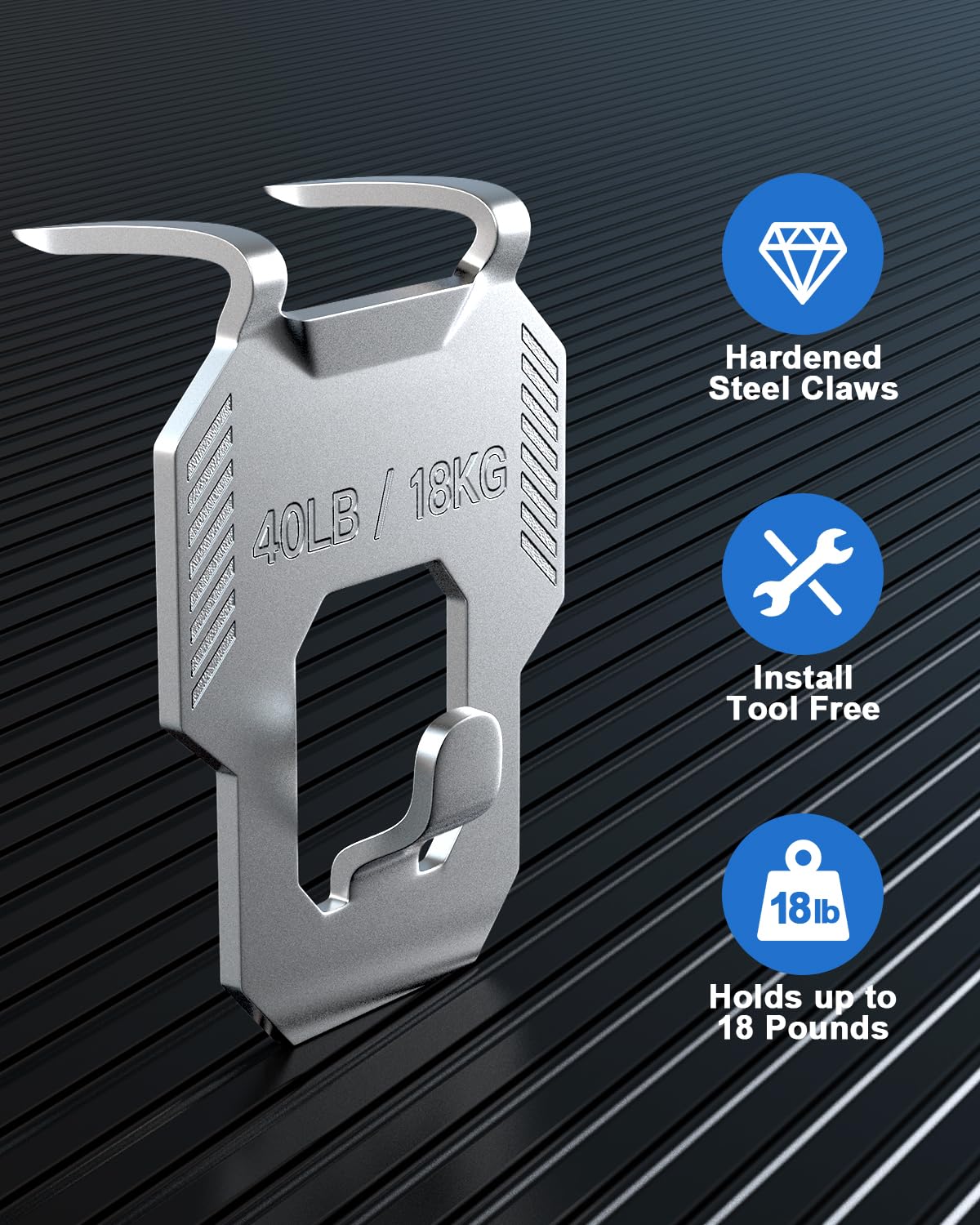 LZC heavy-duty wall hanger ideal for rooms, offices, and classrooms.