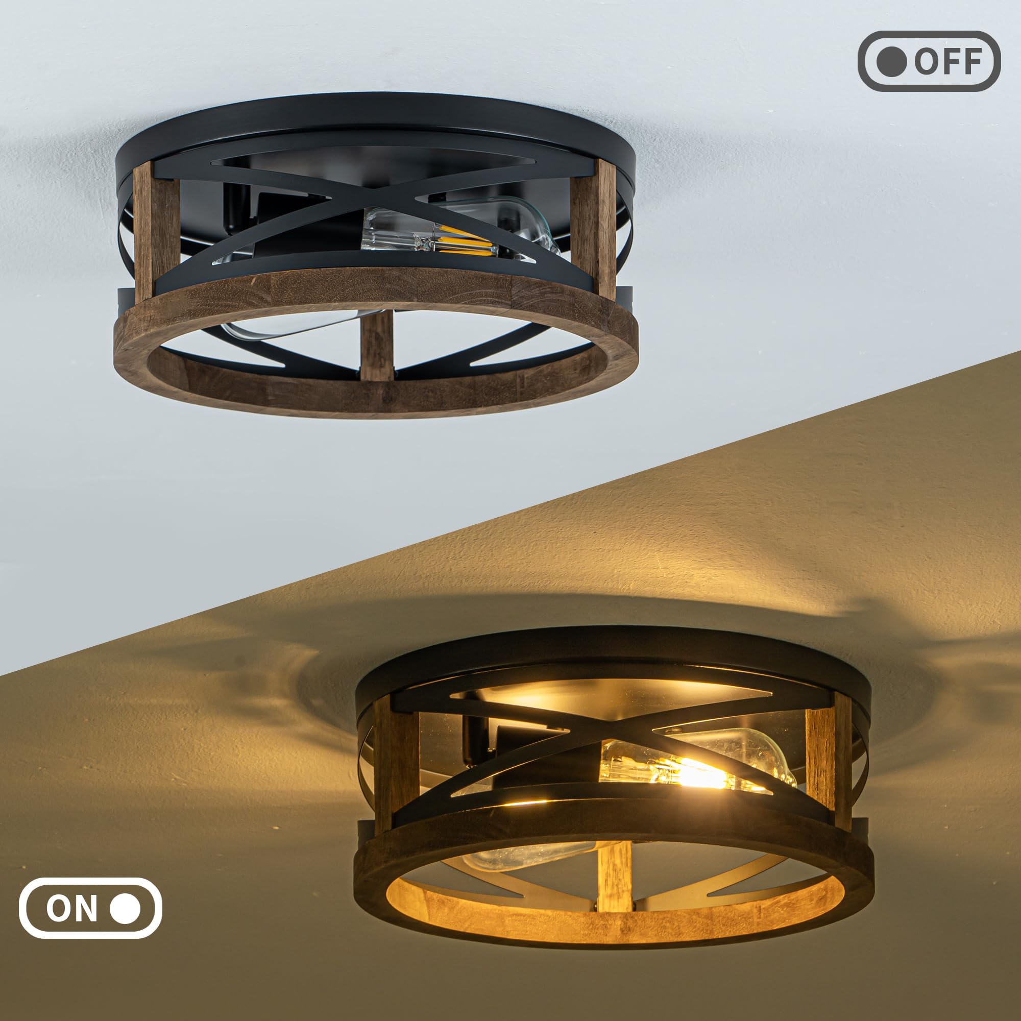 Lzglyptics 2 x E26 bulbs up to 60W each offer lighting flexibility.