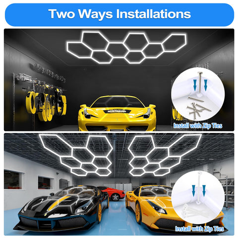 LZHOME Hexagon LED soft-wide surface delivers even illumination