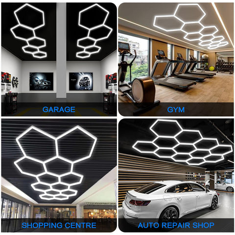 LZHOME hexagon light easy installation with included accessories.