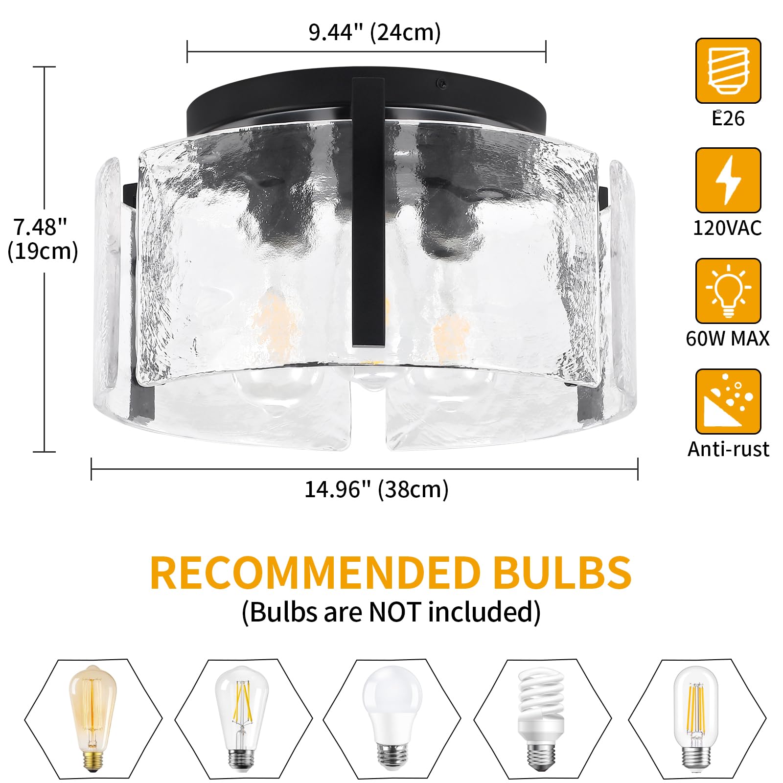 LZLDCJ dimmable three-bulb E26 socket for customizable brightness