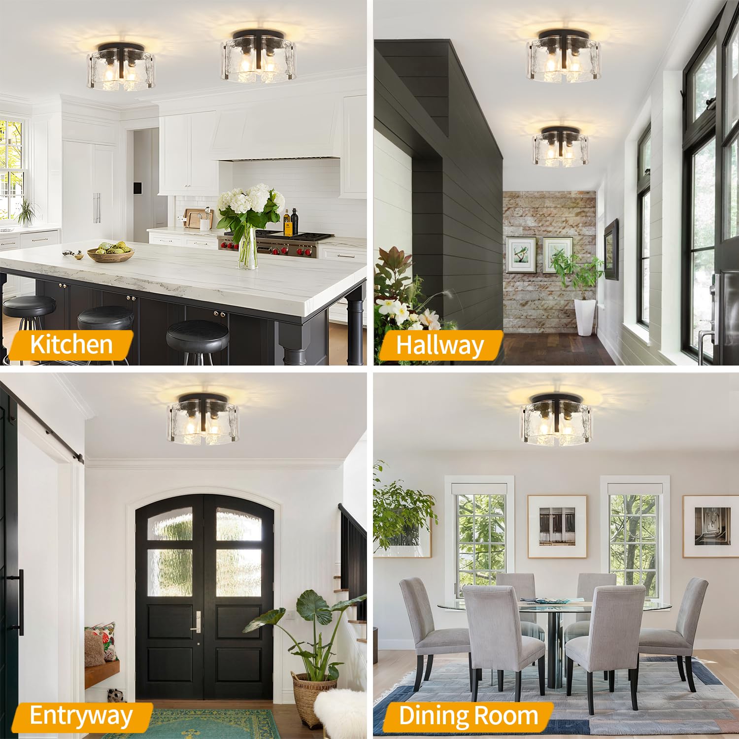 LZLDCJ open-top glass shade enables easy bulb replacement and heat dissipation